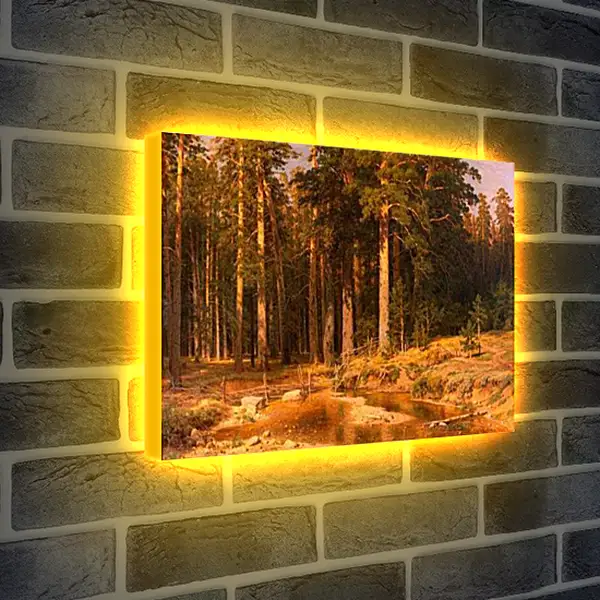 Лайтбокс световая панель - Корабельная роща. Иван Шишкин