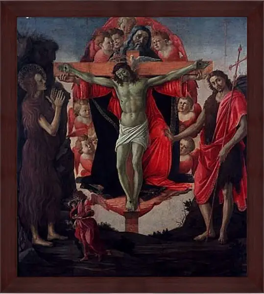 Картина в раме - Святая Троица. Сандро Боттичелли