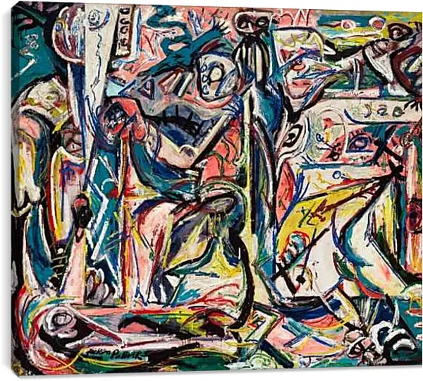 Постер на подрамнике - Неизвестно. Джексон Поллок