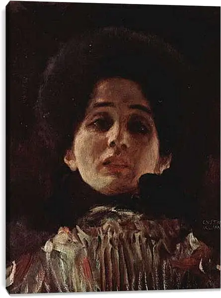 Постер на подрамнике - Damenbildnis en Face. Густав Климт