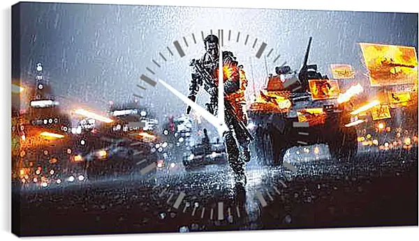 Часы картина - Battlefield 4