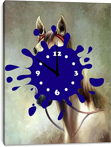 Часы картина - Лошадка