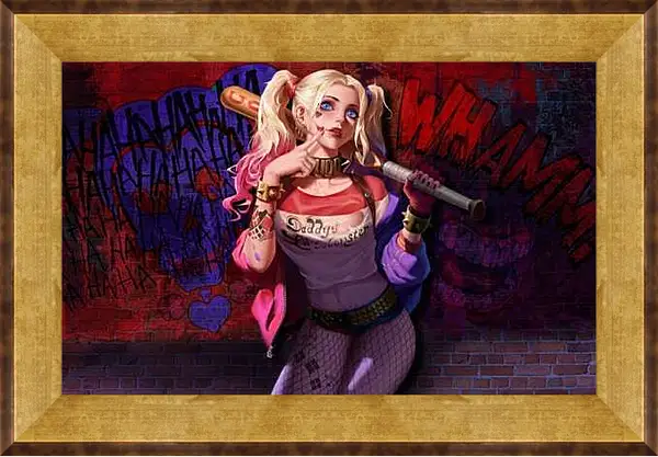 Картина в раме - Харли Квинн (Harley Quinn)