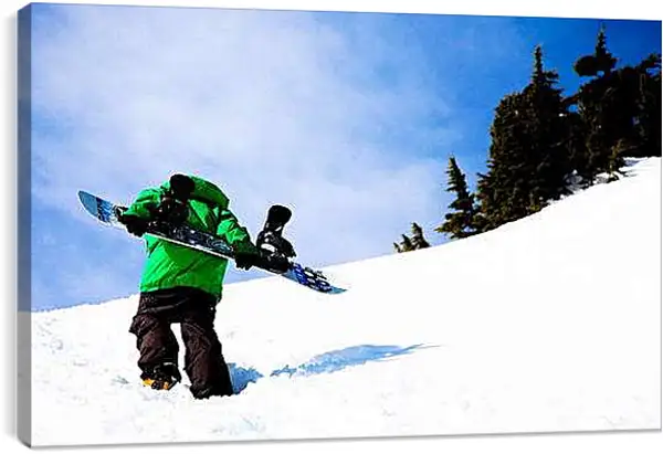 Постер на подрамнике - Поднимаясь на горку