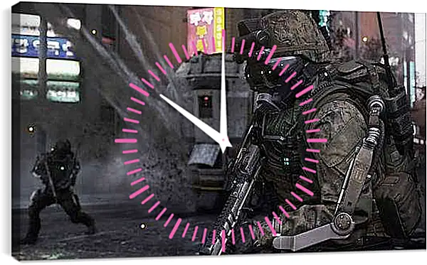 Часы картина - Call Of Duty: Advanced Warfare