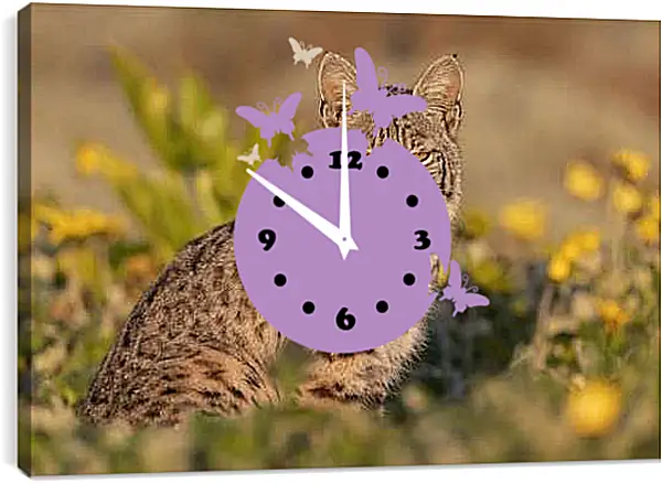 Часы картина - Рысь