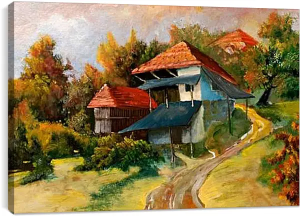 Постер на подрамнике - Дом