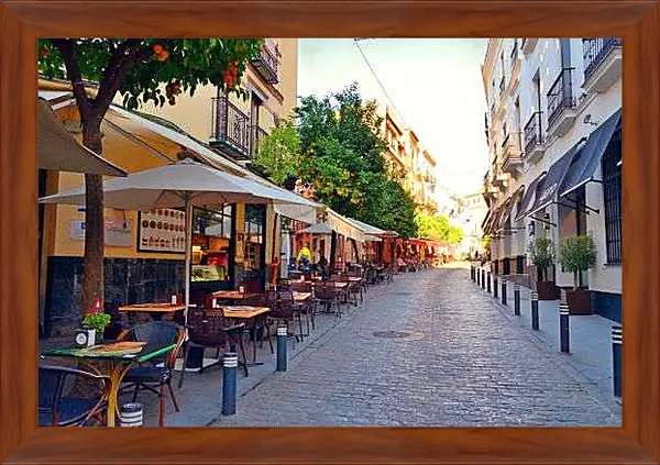 Картина в раме - Кафе в Испании
