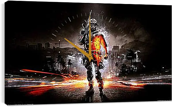 Часы картина - Battlefield 3