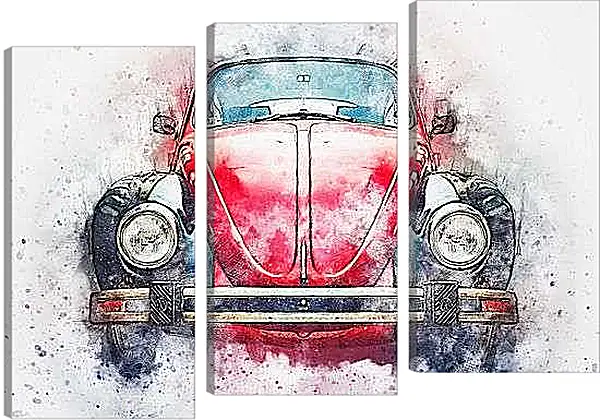 Модульная картина - Красный жук