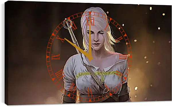 Часы картина - The Witcher (Ведьмак), ласточка Цири
