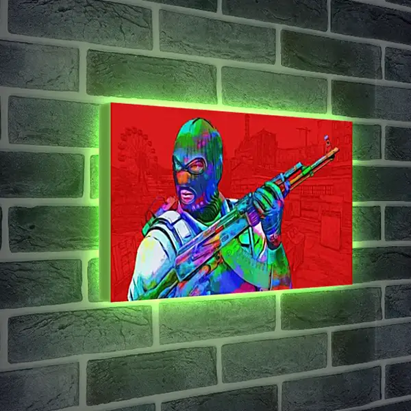 Лайтбокс световая панель - CS GO Red