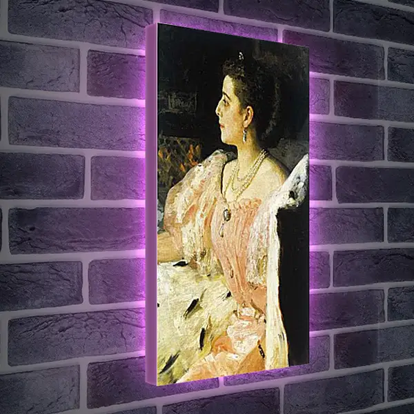 Лайтбокс световая панель - Портрет графини Наталии П. Головиной. Илья Репин