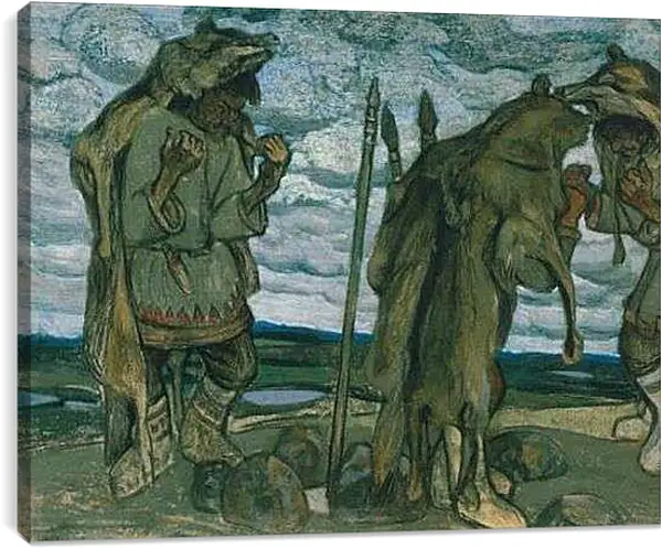 Постер на подрамнике - Колдуны. Рерих Николай