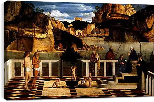 Постер на подрамнике - Sacred Allegory. Джованни Беллини