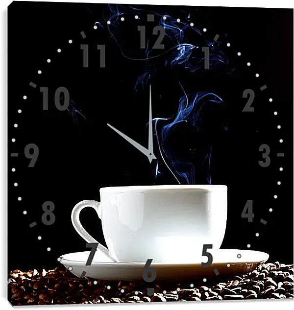 Часы картина - Чашка и пар