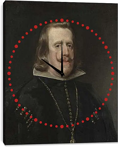 Часы картина - Philip IV of Spain. Диего Веласкес
