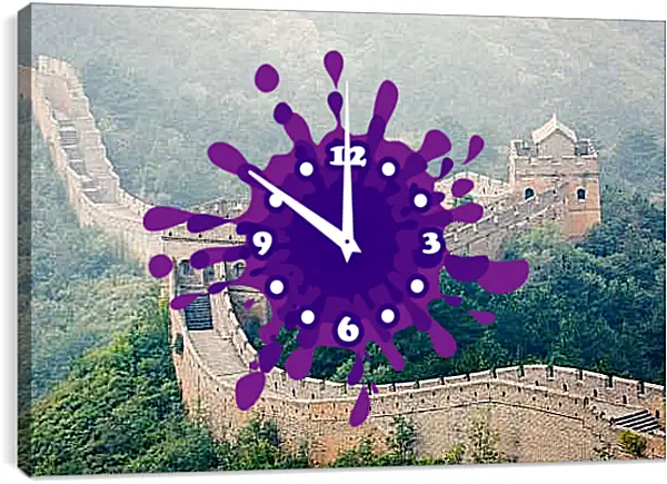 Часы картина - Великая Китайская стена 2