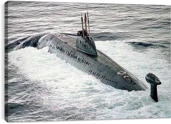 Постер на подрамнике - Подводная лодка