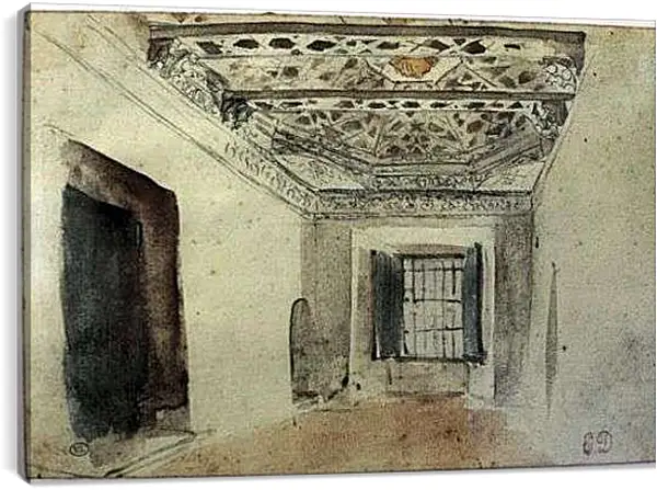 Постер на подрамнике - Sketchbook. Эжен Делакруа