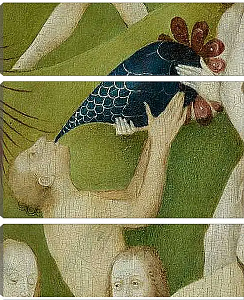 Модульная картина - Drinking man. Иероним Босх