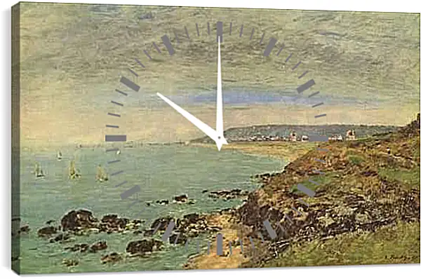 Часы картина - Atlantikkuste bei Benerville. Эжен Буден