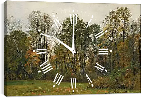 Часы картина - Осень. Иван Шишкин