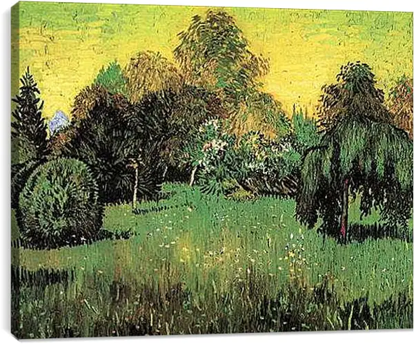 Постер на подрамнике - The Poet s Garden. Винсент Ван Гог
