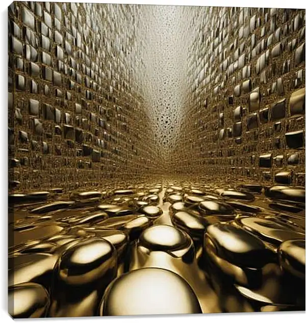 Постер на подрамнике - Зеркальный лабиринт