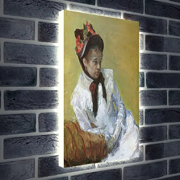 Лайтбокс световая панель - Автопортрет. Кэссетт (Кассатт) Мэри Стивенсон