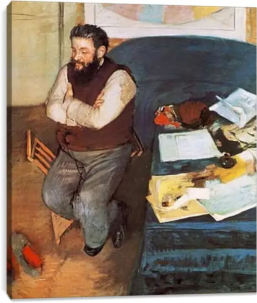 Постер на подрамнике - Diego Martelli. Эдгар Дега