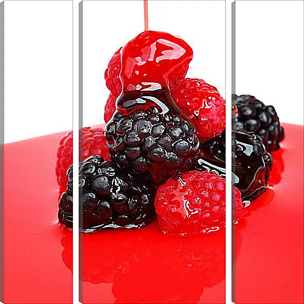 Модульная картина - Малина и ежевика