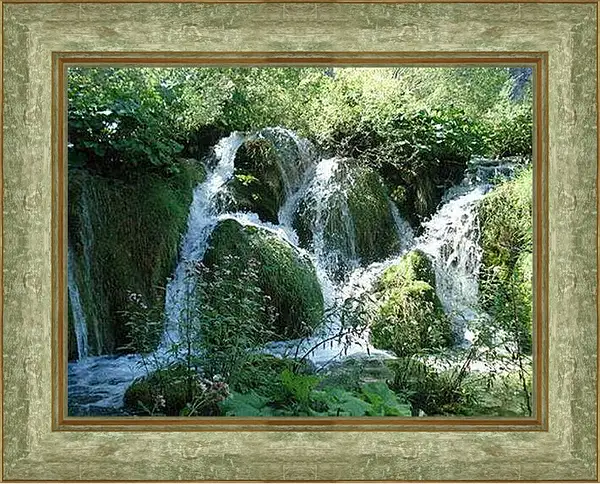 Картина в раме - Плитвицкие озера