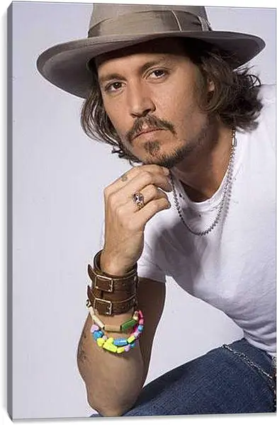 Постер на подрамнике - Johnny Depp - Джонни Депп
