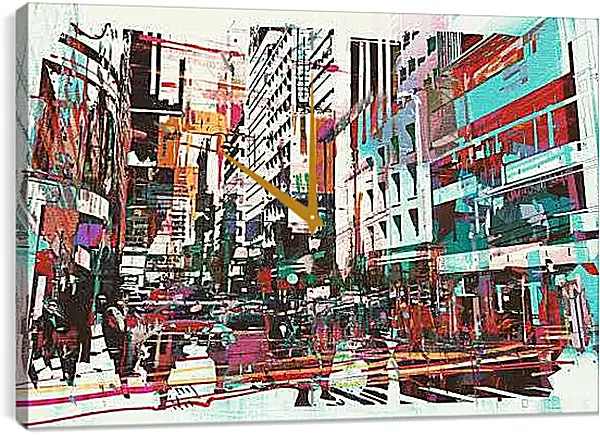 Часы картина - ART город