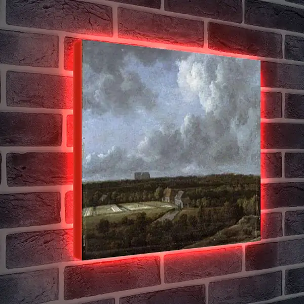 Лайтбокс световая панель - Bleaching Fields to the North-Northeast of Haarlem. Якоб ван Рейсдал