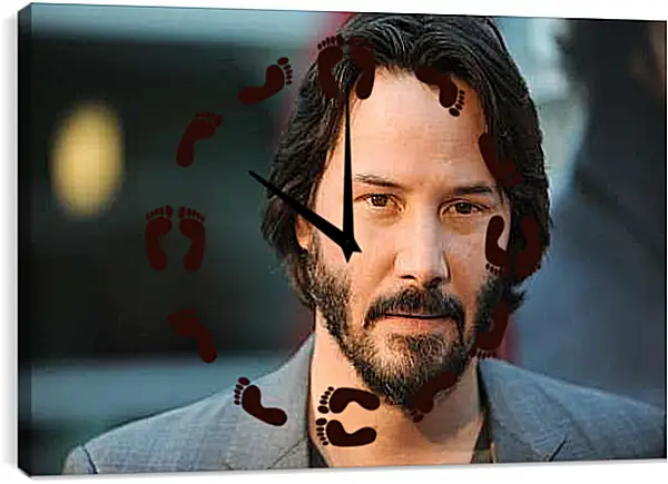 Часы картина - Киану Ривз. Keanu Reeves