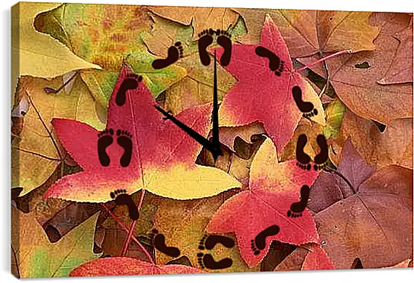 Часы картина - Осень