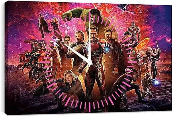 Часы картина - Картина Мстители Война бесконечности