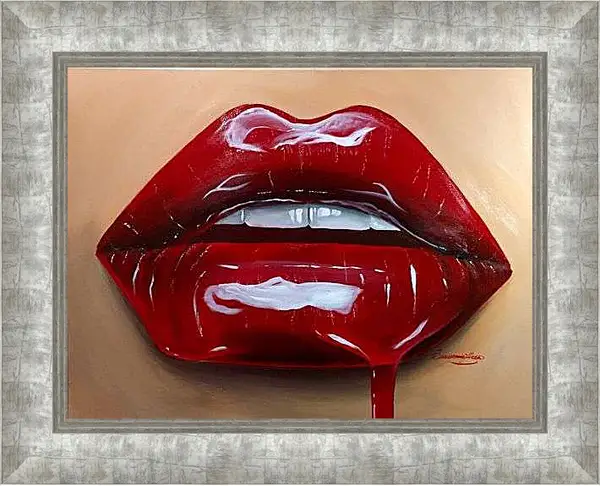 Картина в раме - Губы в сиропе