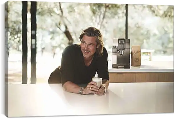 Постер на подрамнике - Брэд Питт. Brad Pitt