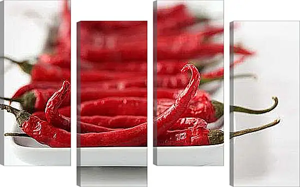 Модульная картина - Красный острый перец. Острое вдохновение.