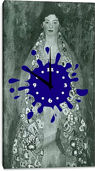 Часы картина - Bildnis Fraulein Lieser. Густав Климт