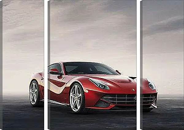 Модульная картина - Красная Феррари