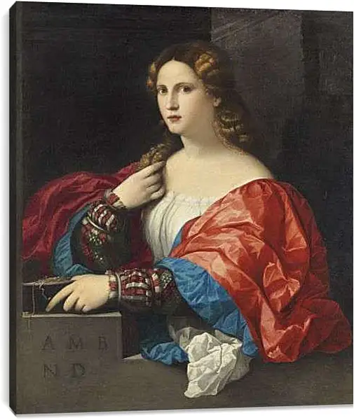 Постер на подрамнике - Виоланта. Тициан Вечеллио