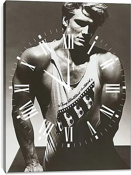 Часы картина - Дольф Лундгрен. Dolph Lundgren