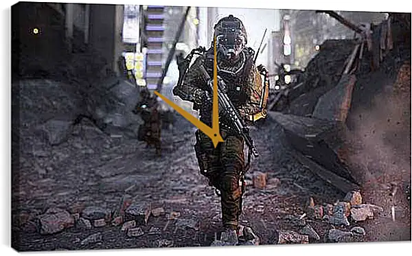 Часы картина - Call Of Duty: Advanced Warfare