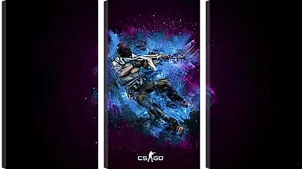 Модульная картина - CS Blue