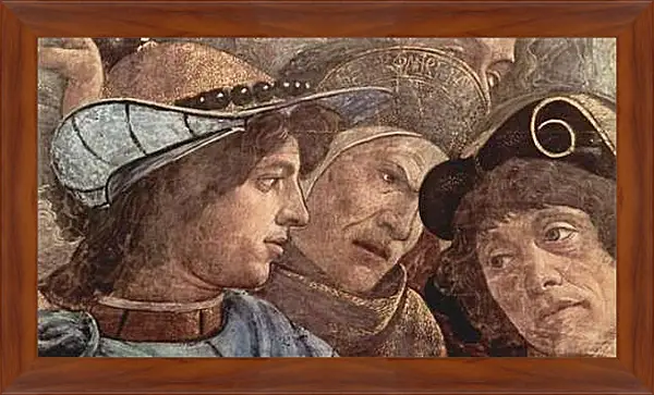 Картина в раме - The punishment of the Leviter (detail 2) Сандро Боттичелли
