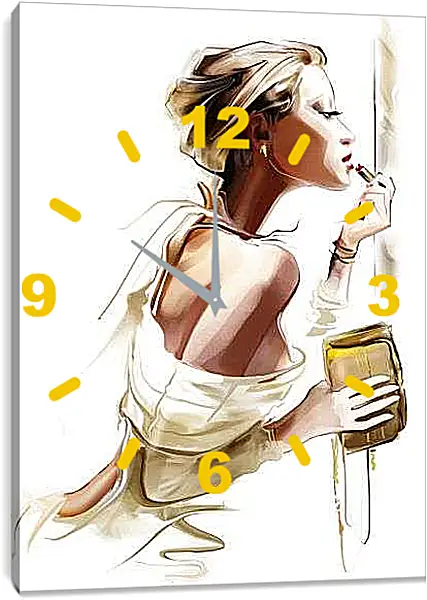 Часы картина - У зеркала